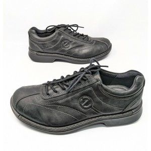 Ecco Light Shock Point Men's Leather Black Lace Up Shoes U.S size 8 EU 41